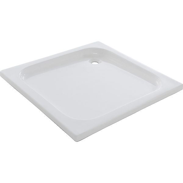 baliv Duschwanne Extraflach Quadrat 90 cm x 90 cm Weiß günstig online kaufen