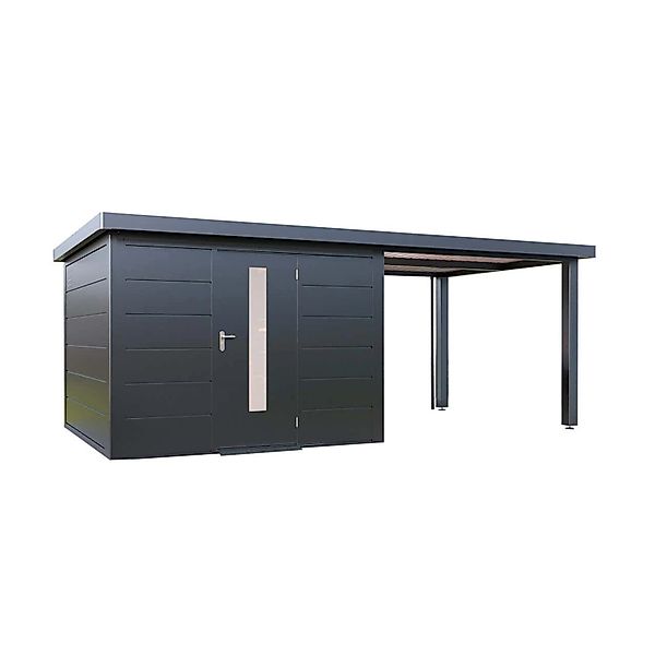Finnhaus Wolff Metall-Gerätehaus Thorin 6030 Anthrazit günstig online kaufen