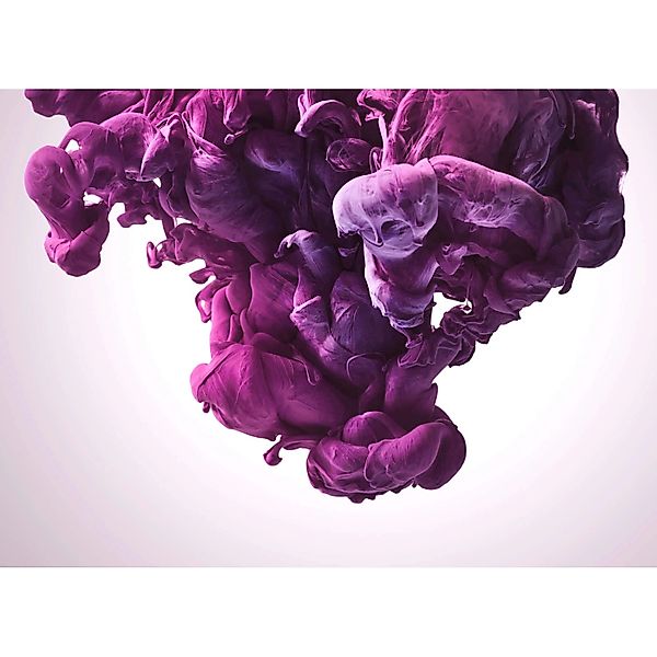 Fototapete Rauch abstrakt Lila Weiß  3,50 m x 2,55 m FSC® günstig online kaufen