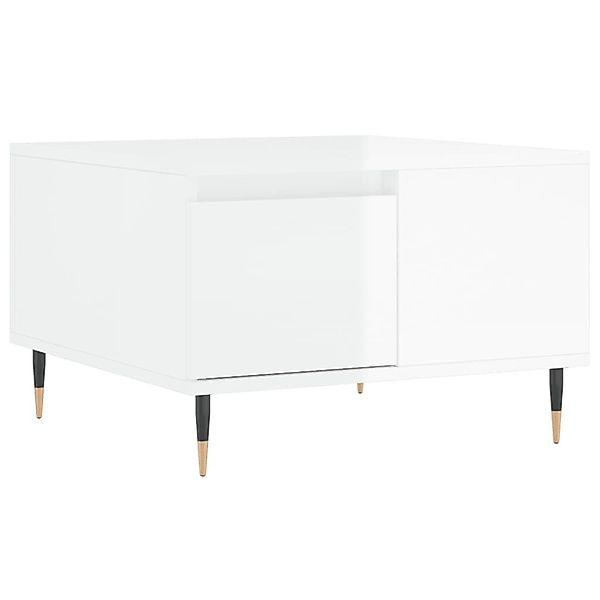 vidaXL Couchtisch Couchtisch Hochglanz-Weiß 55x55x36,5 cm günstig online kaufen