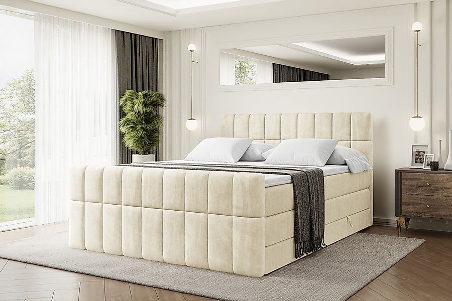 ALTDECOR Boxspringbett MIAMI-Z KING (Multipocket-Matratze H4, günstig online kaufen