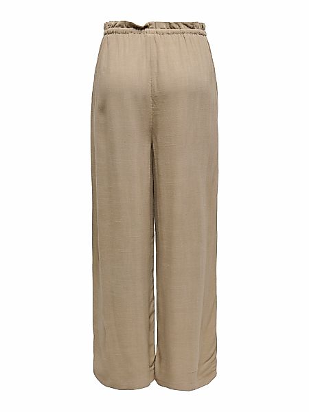 ONLY Schlupfhose "ONLSOLVI MW LINEN BL PB CULOTTE CC PNT" Sommerhose, mit L günstig online kaufen