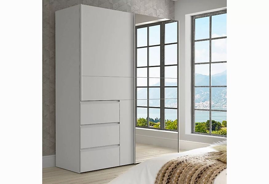 freiraum Schwebetürenschrank Winn2 (BxHxT: 170,3x205x61,2 cm) in Weiß mit 3 günstig online kaufen