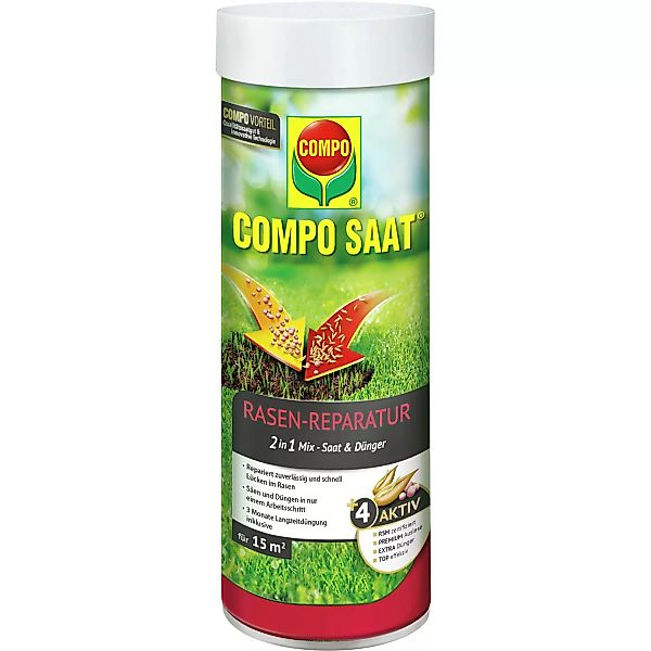 Compo Saat Rasen-Reparatur-Mix Samen und Dünger 360 g für 15 m² günstig online kaufen