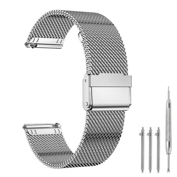 BTTO Uhrenarmband Uhrenarmband,Edelstahl Mesh Schnellverschluss Ersatzband, günstig online kaufen