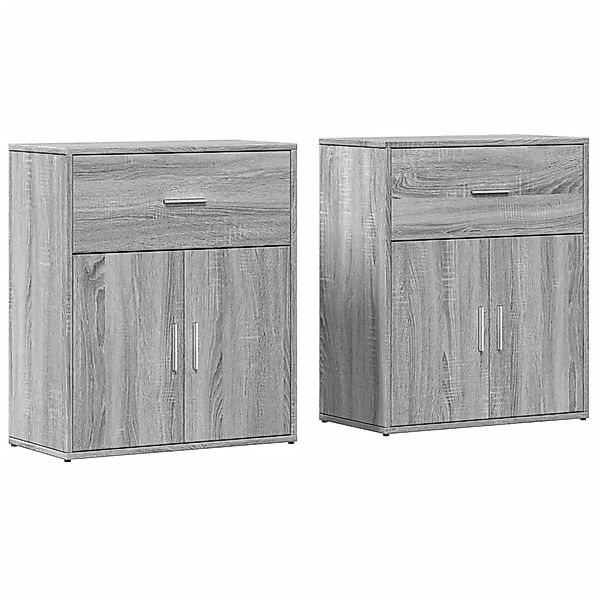 vidaXL Sideboard Sideboards 2 Stk. Grau günstig online kaufen