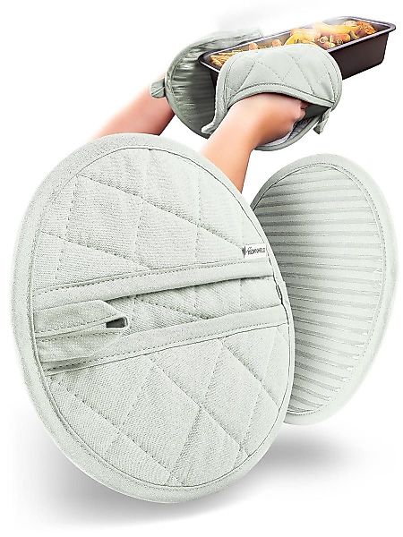 Wohnheld Topflappen Topflappen & Ofenhandschuhe 2er Set hitzebeständig 250° günstig online kaufen