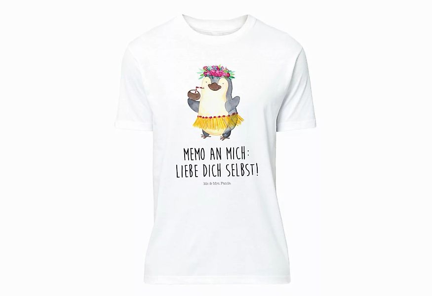 Mr. & Mrs. Panda T-Shirt Pinguin Kokosnuss - Weiß - Geschenk, Shirt, Pingui günstig online kaufen