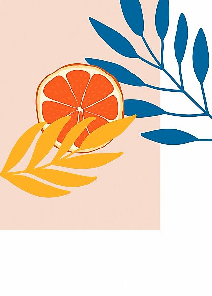 Komar Wandbild "Illustration Drooping Leaves", (1 St.), Deutsches Premium-P günstig online kaufen