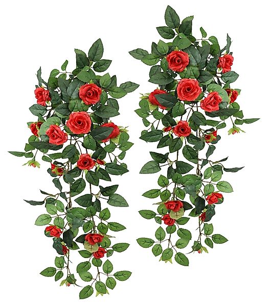 I.GE.A. Kunstblume "Künstlicher Rosenhänger", Rosenranke Rosenbogen Rosen B günstig online kaufen