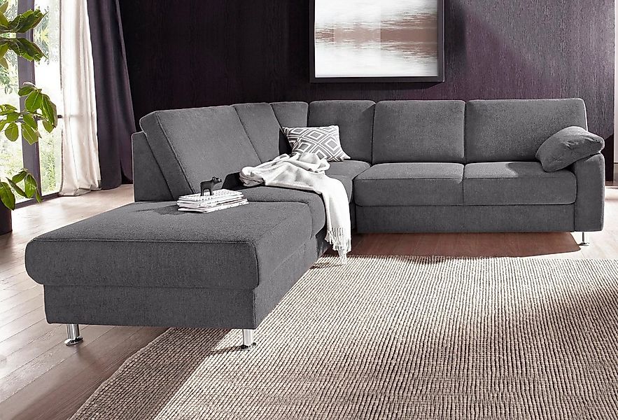 sit&more Ecksofa "Belfort L-Form", wahlweise mit Vorziehsitz und Bettkasten günstig online kaufen