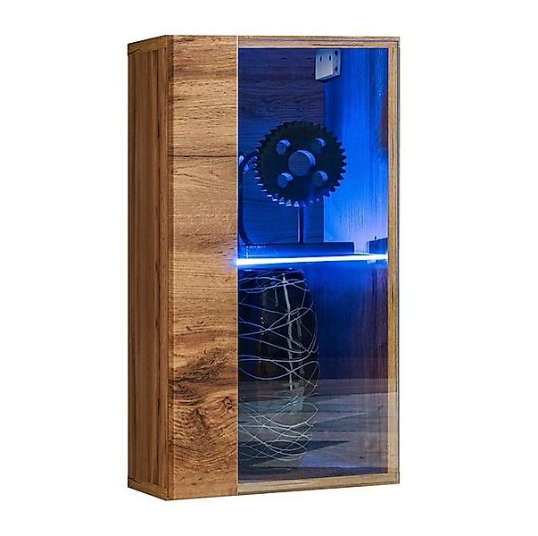 99rooms Vitrine Swotch WW 4 Wotan Eiche (Hängevitrine, Glasvitrine, Wohnmöb günstig online kaufen