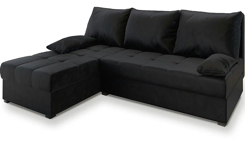 MASSENO Ecksofa  Rita ¦ schwarz ¦ Maße (cm): B: 200 H: 85 Polstermöbel > So günstig online kaufen