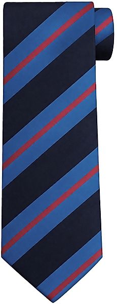 Suitable Krawatte Seide Triple Stripe Navy  - günstig online kaufen