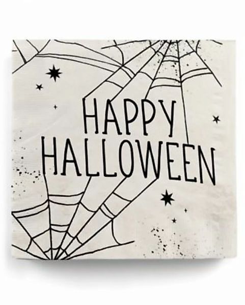 Amscan Spinnweben Servietten mit Happy Halloween Schriftzug 16 St. Papierse günstig online kaufen
