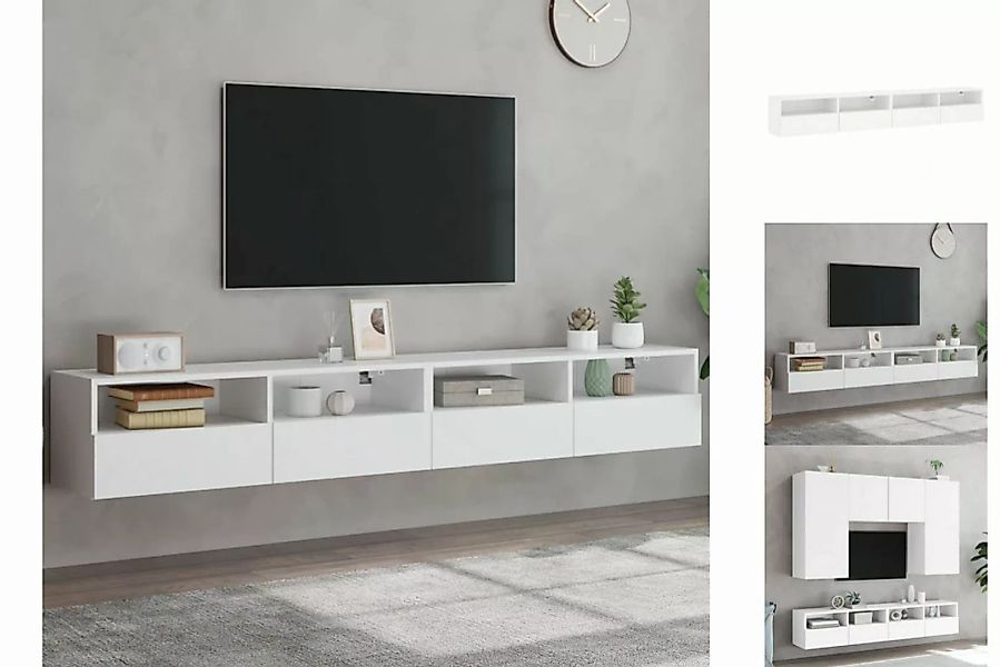 vidaXL TV-Schrank TV-Lowboard TV-Wandschränke 2 Stk Weiß 100x30x30 cm Holzw günstig online kaufen