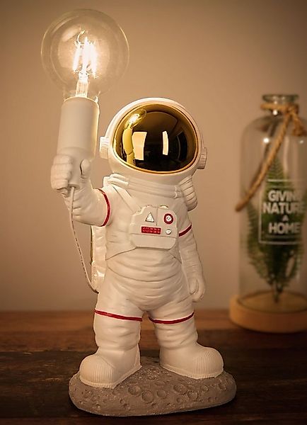 BRUBAKER Nachttischlampe Astronauten Tischlampe - 40 cm Weltraum Nachttisch günstig online kaufen