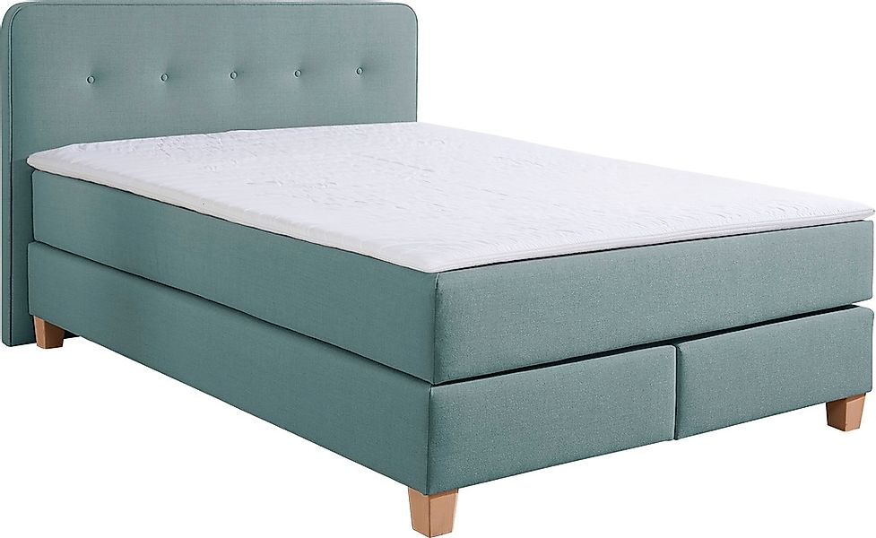 Home affaire Boxspringbett "Fargo" in Überlänge 220 cm, mit Topper, 3 Ausfü günstig online kaufen