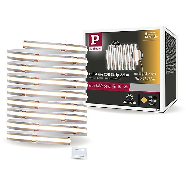 Paulmann LED-Streifen MaxLED 500 Full-Line COB Einzelstripe 2,5m Warmweiß 1 günstig online kaufen
