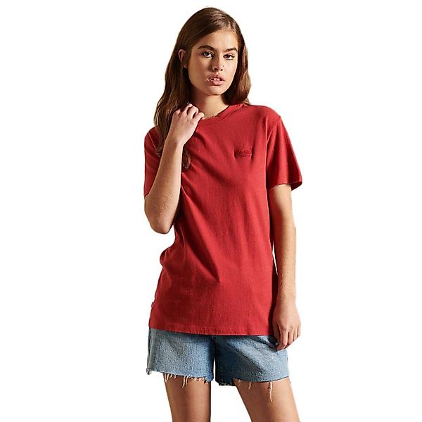 Superdry Loose Fit Vintage Logo Embroidered Kurzarm T-shirt M Hike Red Marl günstig online kaufen