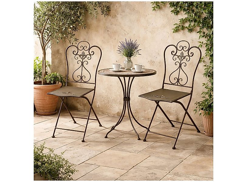 HTI-Living Klappstuhl Romantische Metallstühle 2er Set (Set, 2 St), Gartens günstig online kaufen