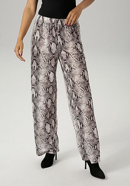Aniston CASUAL Schlupfhose im farbharmonischen Schlangendruck günstig online kaufen
