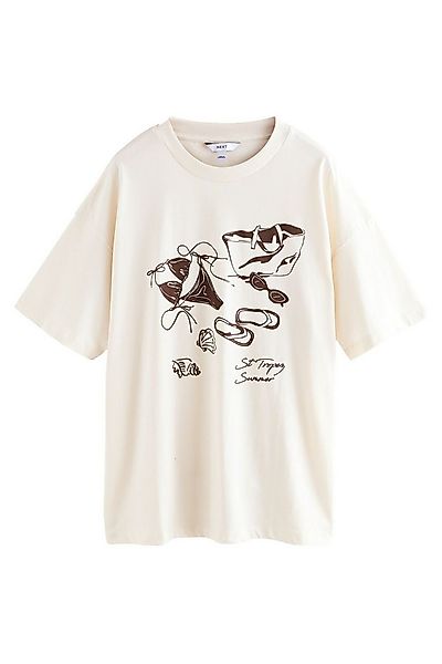 Next Strandshirt Strand-T-Shirt mit Grafik-Print (1-tlg) günstig online kaufen