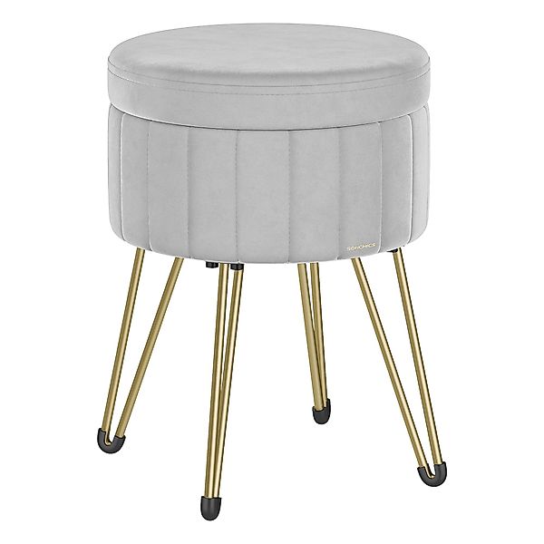 SONGMICS Sitzhocker Hocker (Schminktischhocker, Samt Schminkhocker), günstig online kaufen