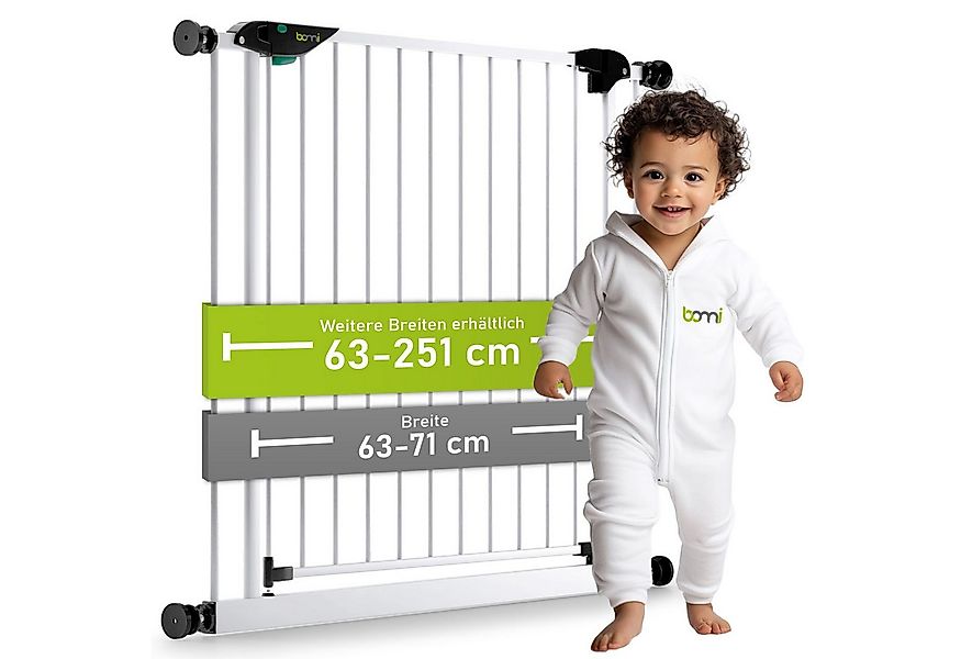 BOMI Türschutzgitter Kinderschutzgitter ohne Bohren Mira 63-251 cm, Treppen günstig online kaufen