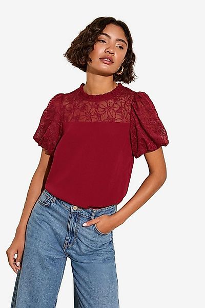 Friends Like These Spitzenbluse Friends Like These Bluse mit Puffärmeln (1- günstig online kaufen
