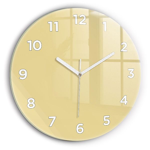 Tulup Wanduhr Wanduhr Glasrunde Uhr Moderne günstig online kaufen