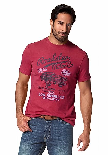 Arizona T-Shirt, Kurzarm, melierte Optik, Rundhals, aus Baumwollmischung günstig online kaufen