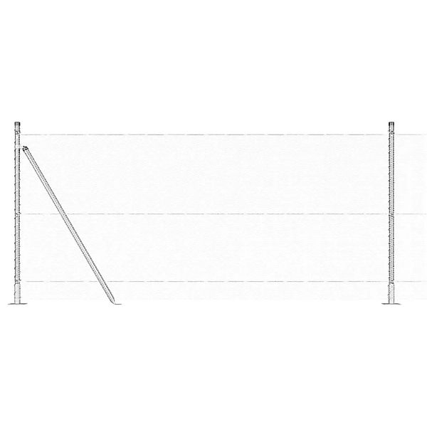 vidaXL Zaunpfosten Silber 10 x 1 m 13 mm Maschen Stahl 3353762 günstig online kaufen