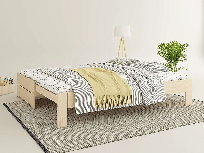 Home affaire Massivholzbett "Imme, ausziehbar 90cm-180cm, ideal für Schlafb günstig online kaufen