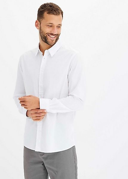 bonprix Langarmhemd in lässiger Form mit Kentkragen günstig online kaufen