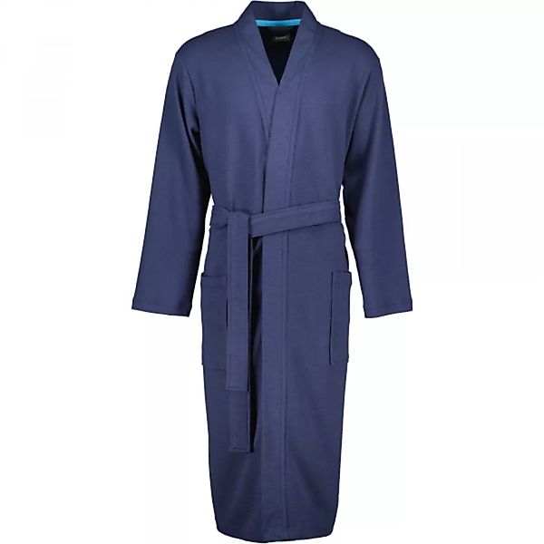 Cawö Home Herren Bademantel Kimono 816 - Farbe: marine - 14 - XL günstig online kaufen