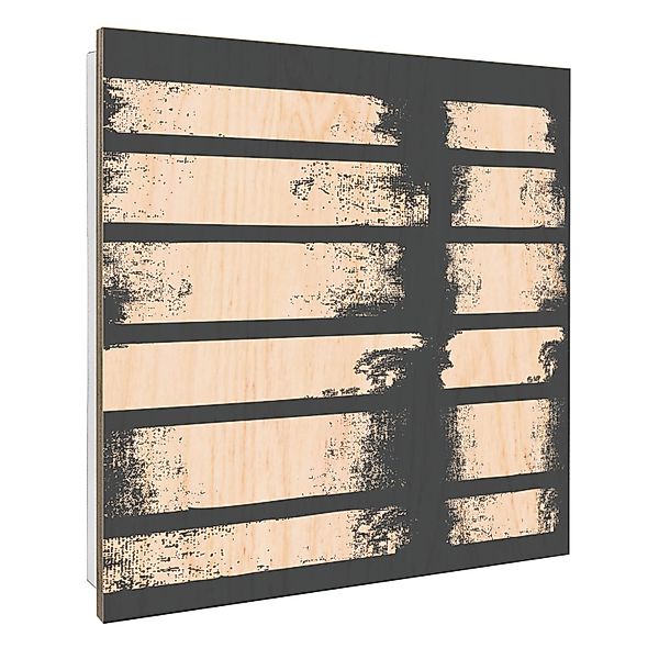 Banjado Großer Schlüsselbox Holz 30x30cm Weiß Scharnier Rechts 50 Haken Sch günstig online kaufen