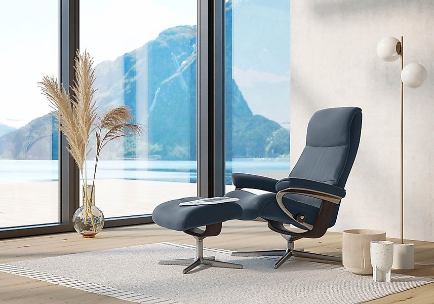 Stressless Relaxsessel "View" mit Cross Base, Größe S, M & L, Holzakzent We günstig online kaufen