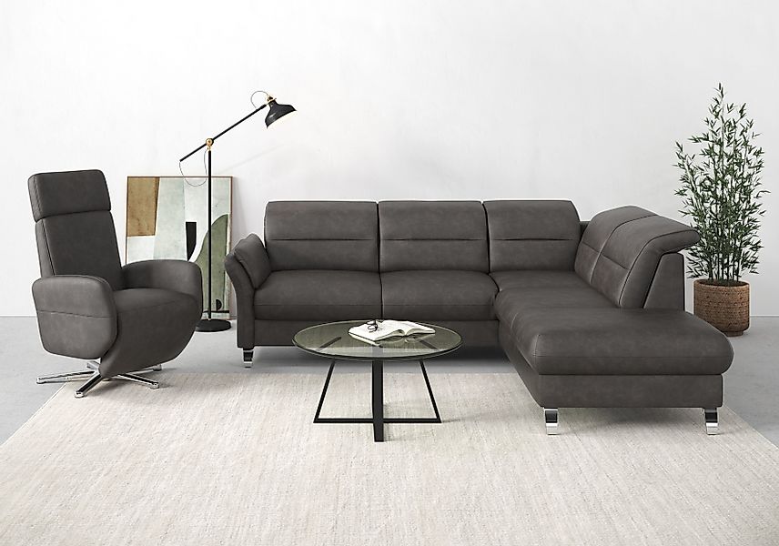 sit&more Ecksofa Grenoble L-Form mit Federkern, günstig online kaufen