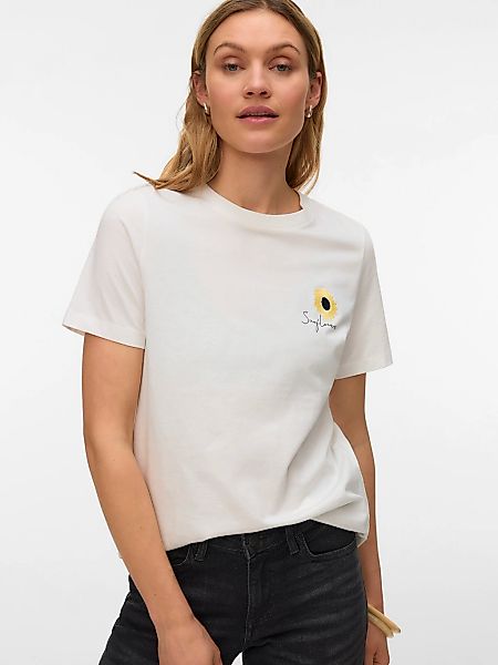 Vero Moda Kurzarmshirt "VMULLA PAULINA SS TOP BOX JRS" mit Print günstig online kaufen