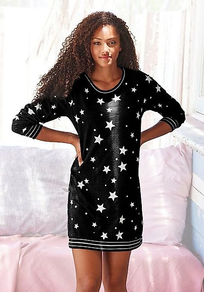 Vivance Dreams Sleepshirt (1-teilig) mit angesagtem Sternedruck günstig online kaufen