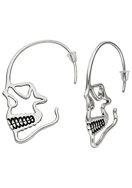 JOBO Paar Ohrhänger Totenkopf, Edelstahl günstig online kaufen
