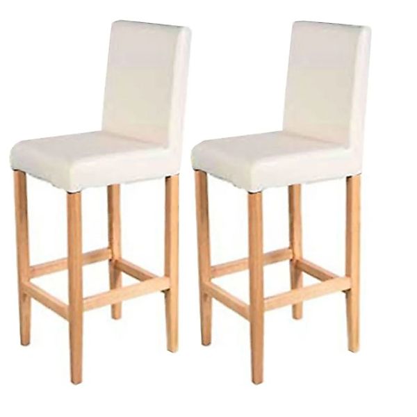 MCW Barhocker Vicenza 2er-Set Creme Helle Beine günstig online kaufen