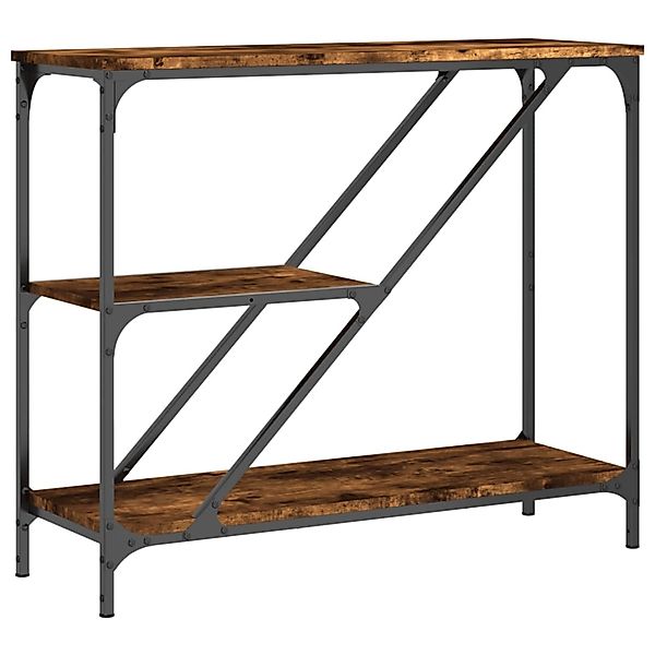 vidaXL Konsolentisch Räuchereiche 88,5x30x75 cm Holzwerkstoff 835481 günstig online kaufen