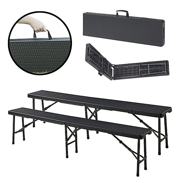 en.casa Gartenbank, »Mark« 2-tlg. Metallgestell 180 günstig online kaufen