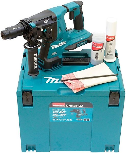 Makita Akku-Kombibohrhammer DHR281ZJ, max. 980 U/min, SDS-PLUS, inkl. Aufbe günstig online kaufen