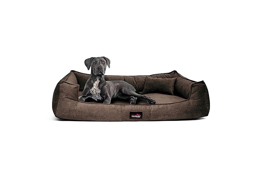 tierlando® Tierbett Orthopädisches Hundebett BRUCE VELOURS Waschbar Große H günstig online kaufen