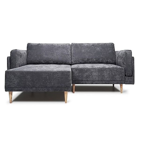 VitaliSpa® Ecksofa Cali, Anthrazit, 236 x 172 cm, Schlaffunktion günstig online kaufen