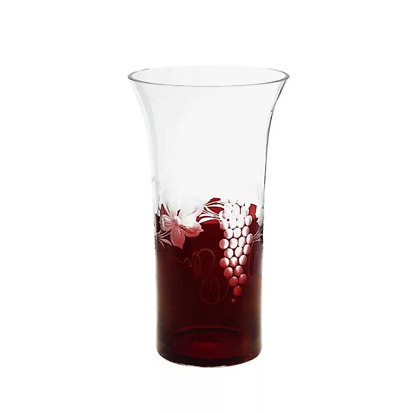 Vase Red Queen 30,7 cm, Weinrot, aus Glas günstig online kaufen