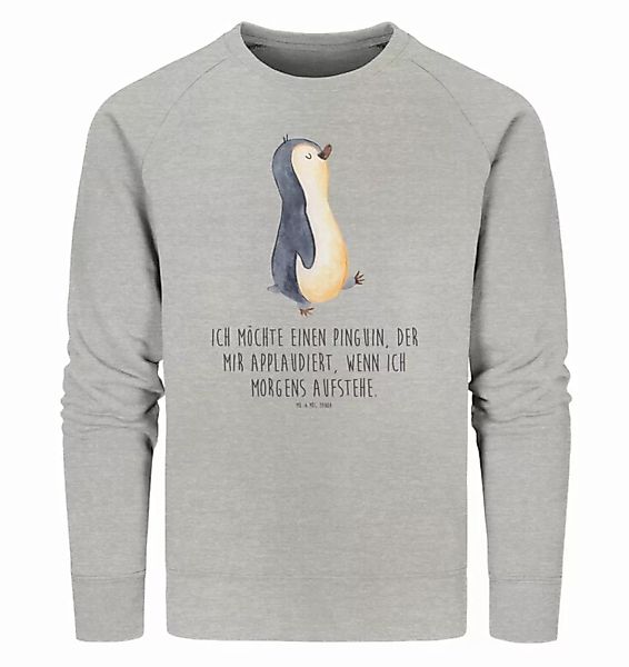 Mr. & Mrs. Panda Longpullover Größe L Pinguin marschieren - Heather Grey - günstig online kaufen